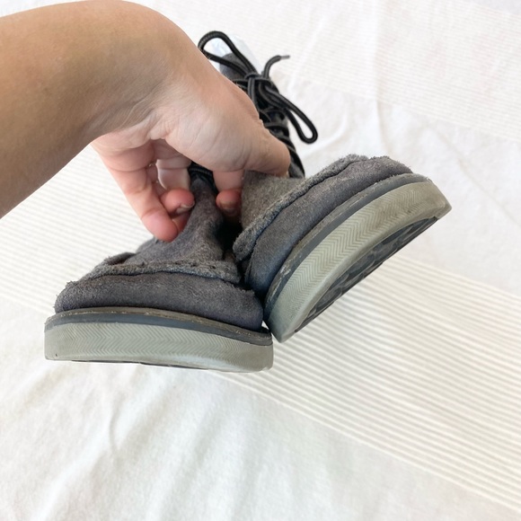 Toms Mens Searcher Boot Castlerock Quilted Wool Suede Grey Shoes - Picture 15 of 16